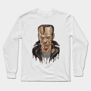 1950's Greaser Frankenstein Long Sleeve T-Shirt